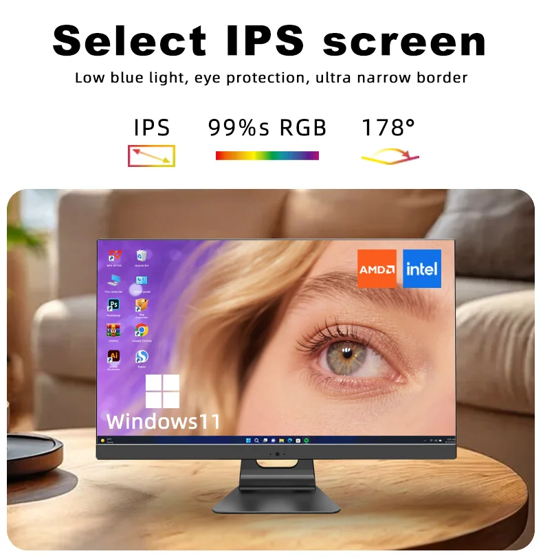 Factory All in One Pc 23.8 Inch All-in-one Pc Oem Brand Computer I3 4th ...