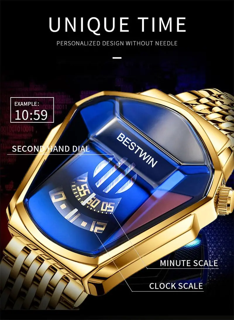 Reloj Bestwin 6615 Brand Couple Luxury Fashion Sport Watch Quartz ...