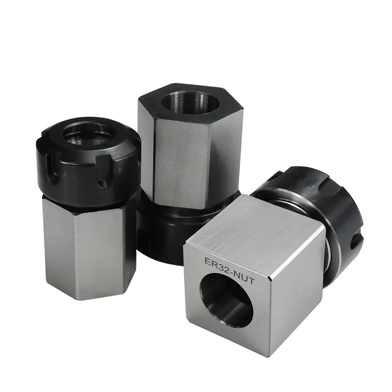 ER-32 Hex Collet Block Vierkante Schacht Chuck Holder Collet Chuck Block Holder voor CNC Draaibank Graveermachine Hex Square Drilling Tool Spring Chuck