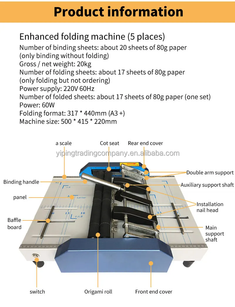 Stapling And Folding Machine Paper Booklet Machine Leaflets Booklet