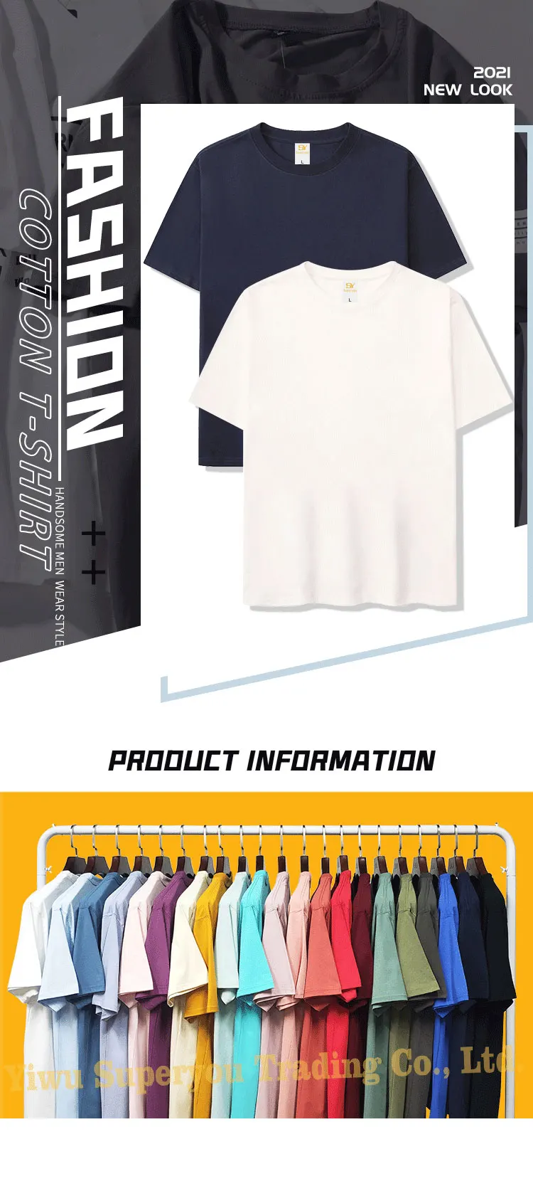 Wholesale Blank T Shirt Custom 100% Cotton T-shirt Printing Logo For ...