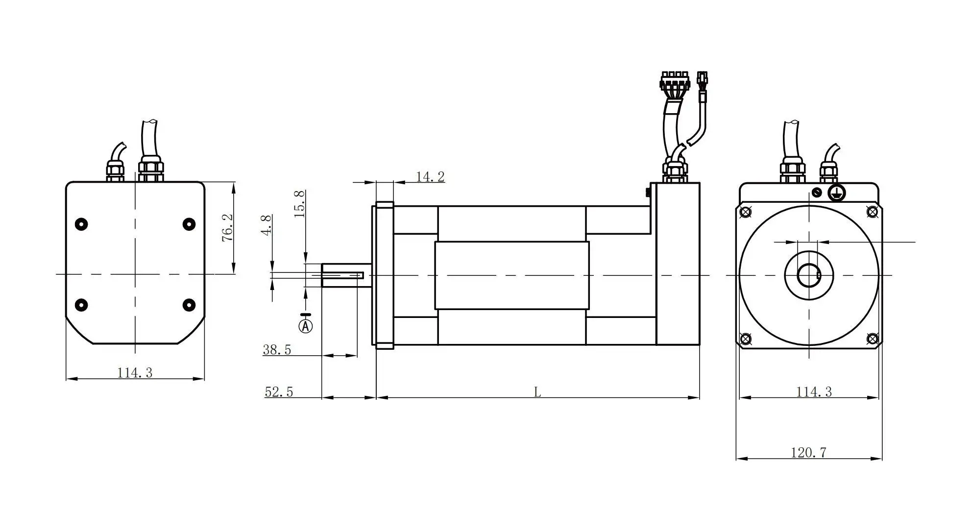 120 Series Brushless Dc Motor 120mm Outer Diameter Motor Agv Motor