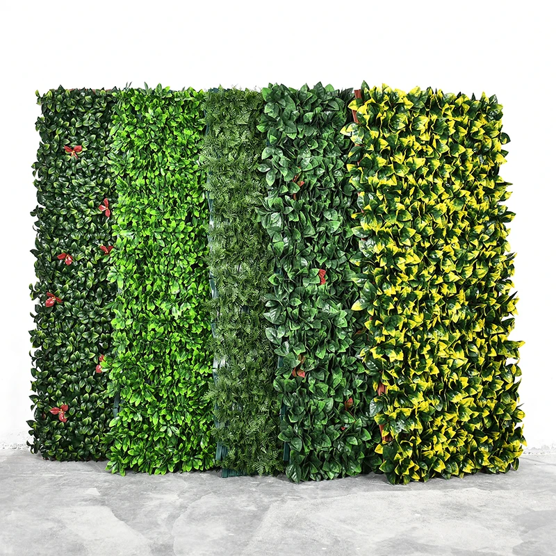 Uvprotection Outdoor Boxwood Pvc Base Artificial Expandable Trellis