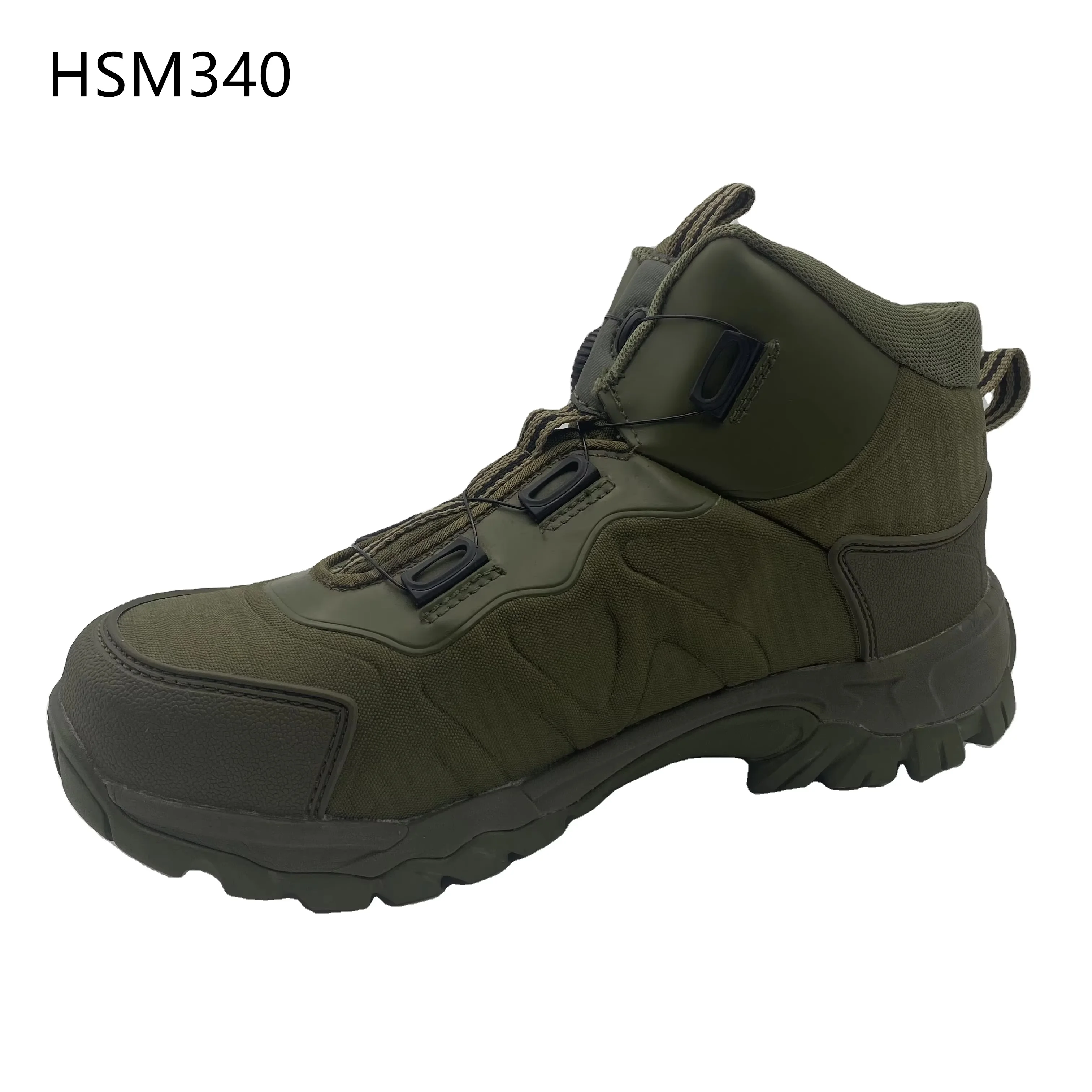 ZYF,Woodland Training Shock Absorption EVA+rubber Outsole Patrol Boots 4 Inch Predator Quick Fit System Green Jungle BootsHSM340