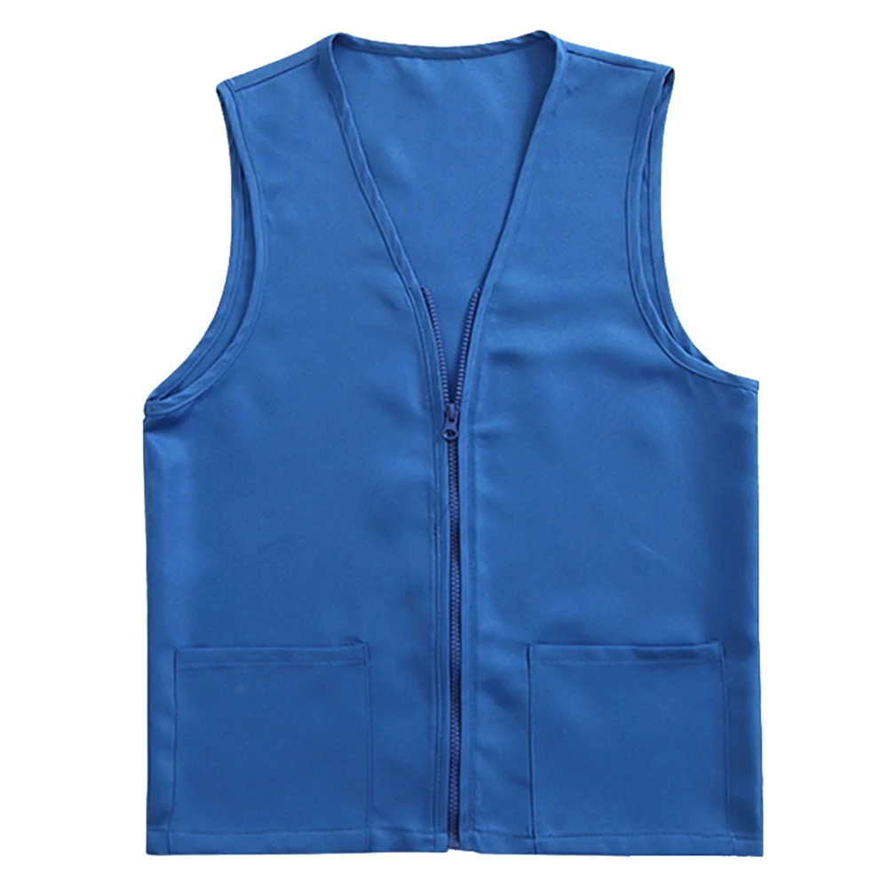Customized Staff Uniform Classic Waiter Waitress Sleeveless Hotel Bar Restaurant Uniform Coat Vest Wait