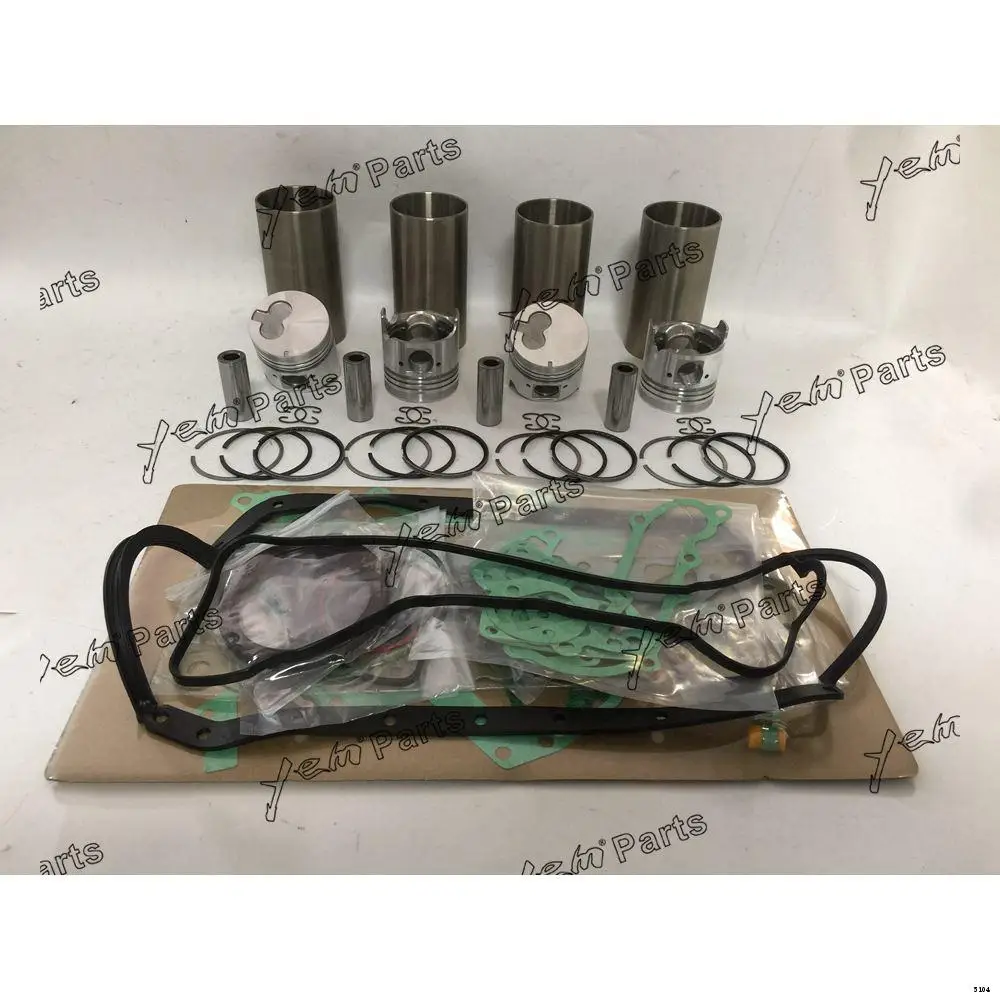 Cylinder Liner Kit With Overhaul Gasket Kit Fit for Isuzu 4FA1 Diesel Engine Machinery Engine Parts