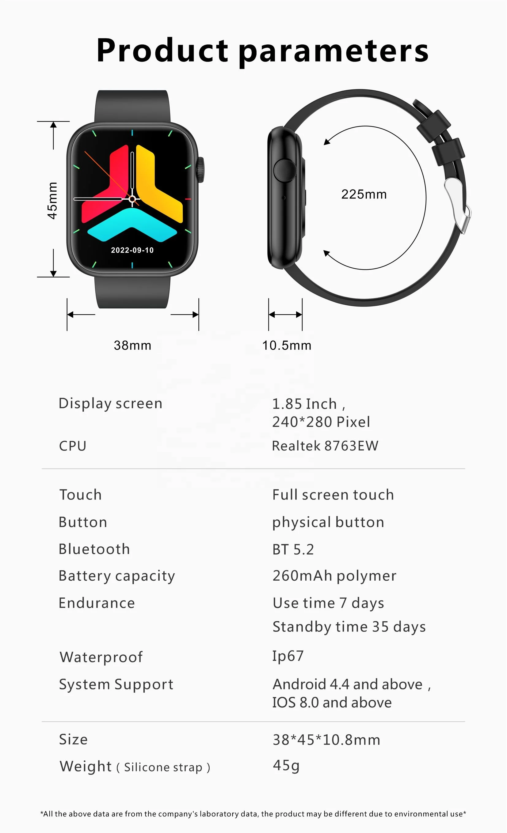 New Arrival Smartwatch QX7  Blood Oxygen Heart Rate Smart Bracelet Waterproof Sport Fitness Smart Watch for Android IOS