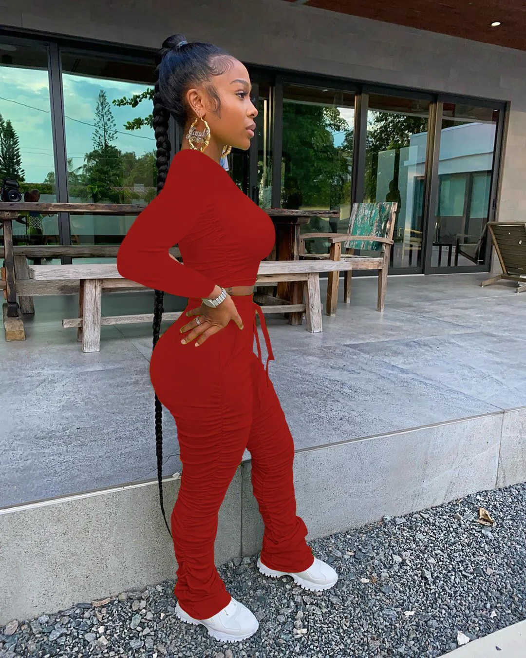 Buy Stacked Pants,Trendy Women Clothing 