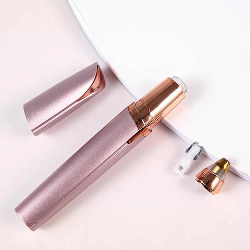 Частный бренд Портативный Женский бритвенный станок для бровей и носа с зарядкой от USB электрический триммер женщин удаление волос на