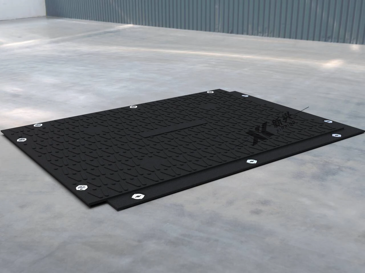 Interlocking Ground Protection Matting Overlapping Design Composite Temporary Road Mats