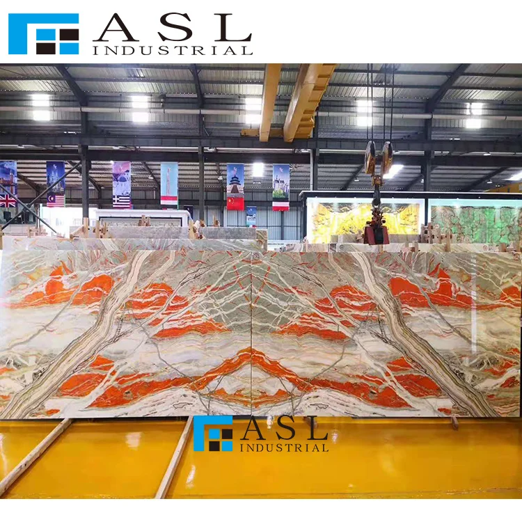 Factory direct Colorful agate slab cream onyx tile marble gold pineapple crystal translucent light yellow onyx tiles and marbles