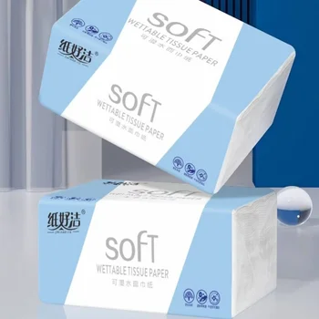 Factory Batch Large Batch Wet Water Toilet Napkin Paper Box Style Household Tissue Paper