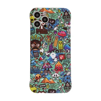 Graffiti Style Phone Cases Soft Mobile Phone Cover for iphone 13 12 pro max 11 pro max xr xs max