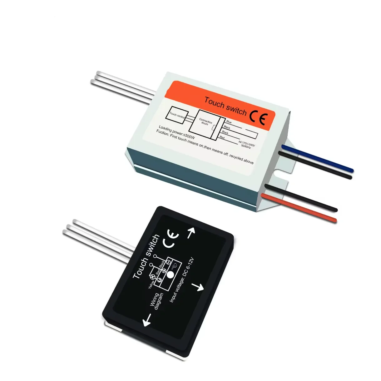 KAIYI Touch Switch 110-220V LED Dimming Color Temperature Stepless ...