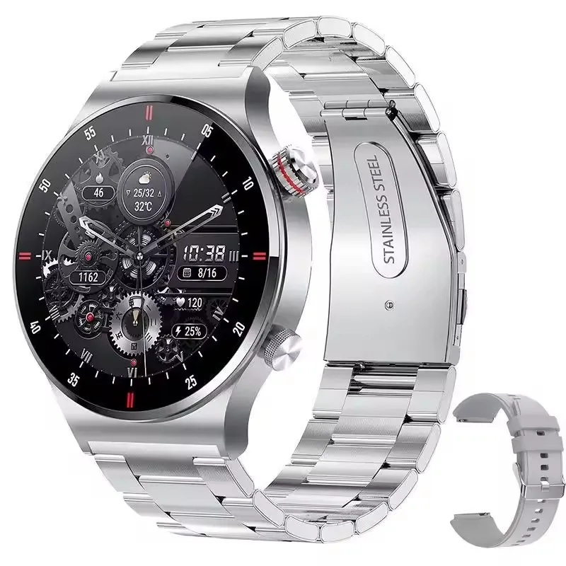Bw0382 QW33 New Calling Smart Watch Men Full Touch Screen Sports Fitness Watch for Suitable Android Ios Original Mens Smartwatch