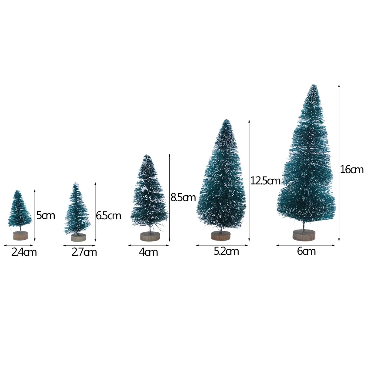 Mini árbol de Navidad de 5-16cm, pinos, para decoración del hogar 17 H43bfd5694d2046818f5da3855c9ebcf7y