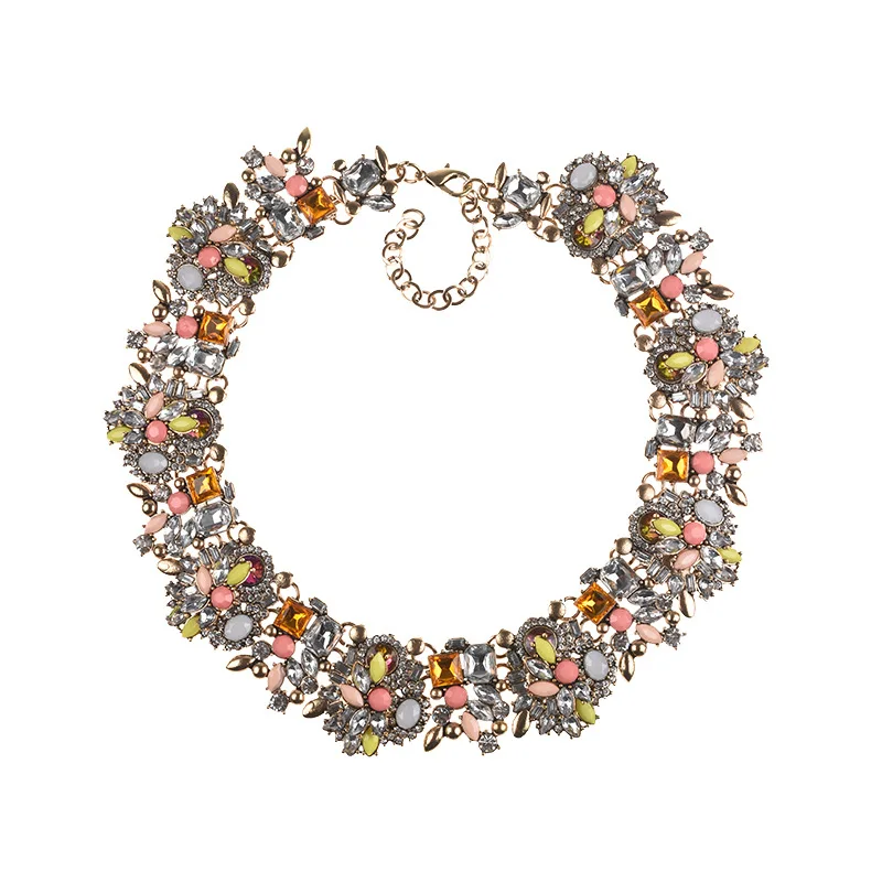 Luxury Crystal Gemstone Necklace - Women's Jewelry