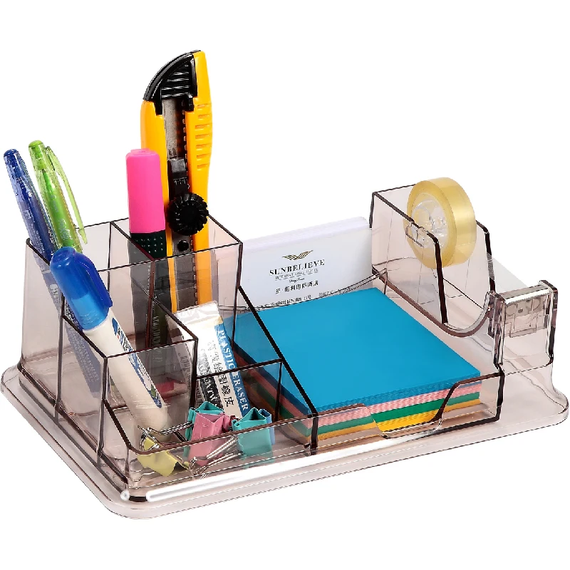 Factory Direct KEJEA Pen Holder with Notepaper Pocket Desk Organizer