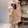 IM149-W Vestaglia a mantella Meiletu rosa