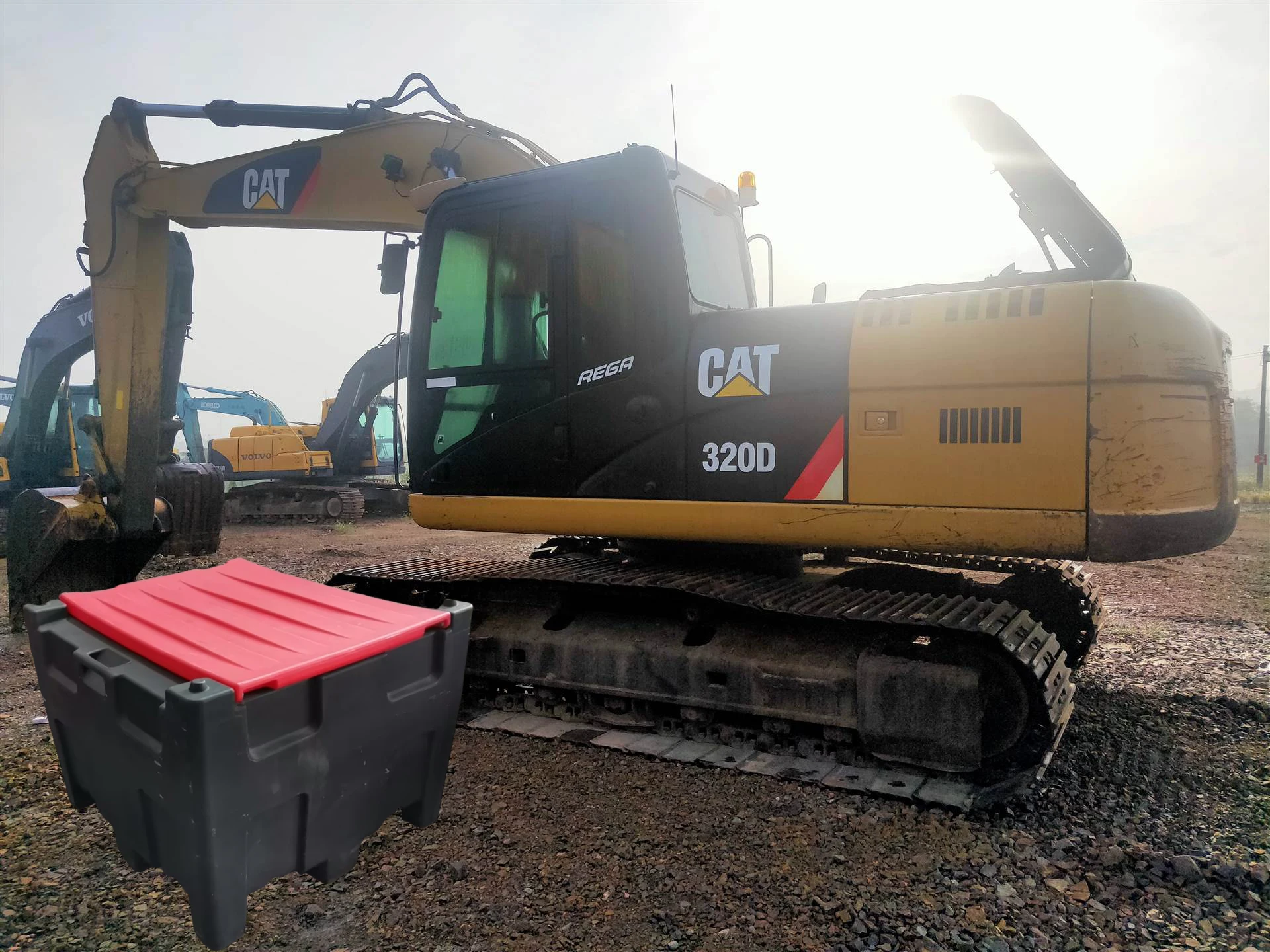 230L Plastic Custom Color Transporting Mobile Dispenser Portable Diesel Tank with Pump for Truck Refueling  