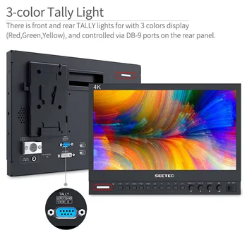 SEETEC P133-9HSD 13.3 Inch Aluminum Design IPS Pro Broadcast LCD Monitor with 3G-SDI   AV YPbPr Factory Direct Price detail image