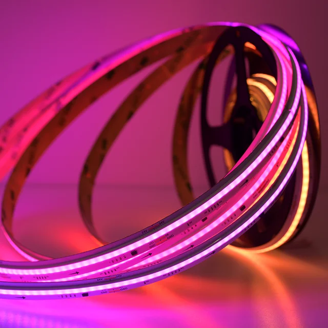 Addressable rgbic cob 5V 24V ws2811 WS2812B Dam Type 5m led backlight strip lights dream color RGB led light strip