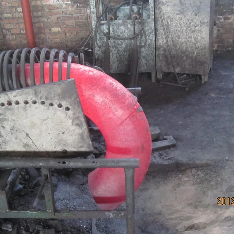 Hot Elbow Forming Machine With Heating Unit Mandrel Heating Forming Hydraulic Elbow Machine