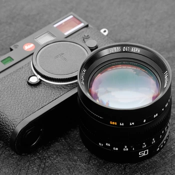 TTArtisan 50mm F0.95 RED Full Frame Manual Focus Lens for Leica M-Mount Cameras Like Leica M-M M240 M3 M6 M7 M8 M9 M9p M10 M262 detail image