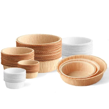Custom Round Qifeng Cake Mold Paper Mold Baking Paper 6 Inch 8 Inch 10 Inch Cake Embryo Oil-proof Paper Tray Cake Mold