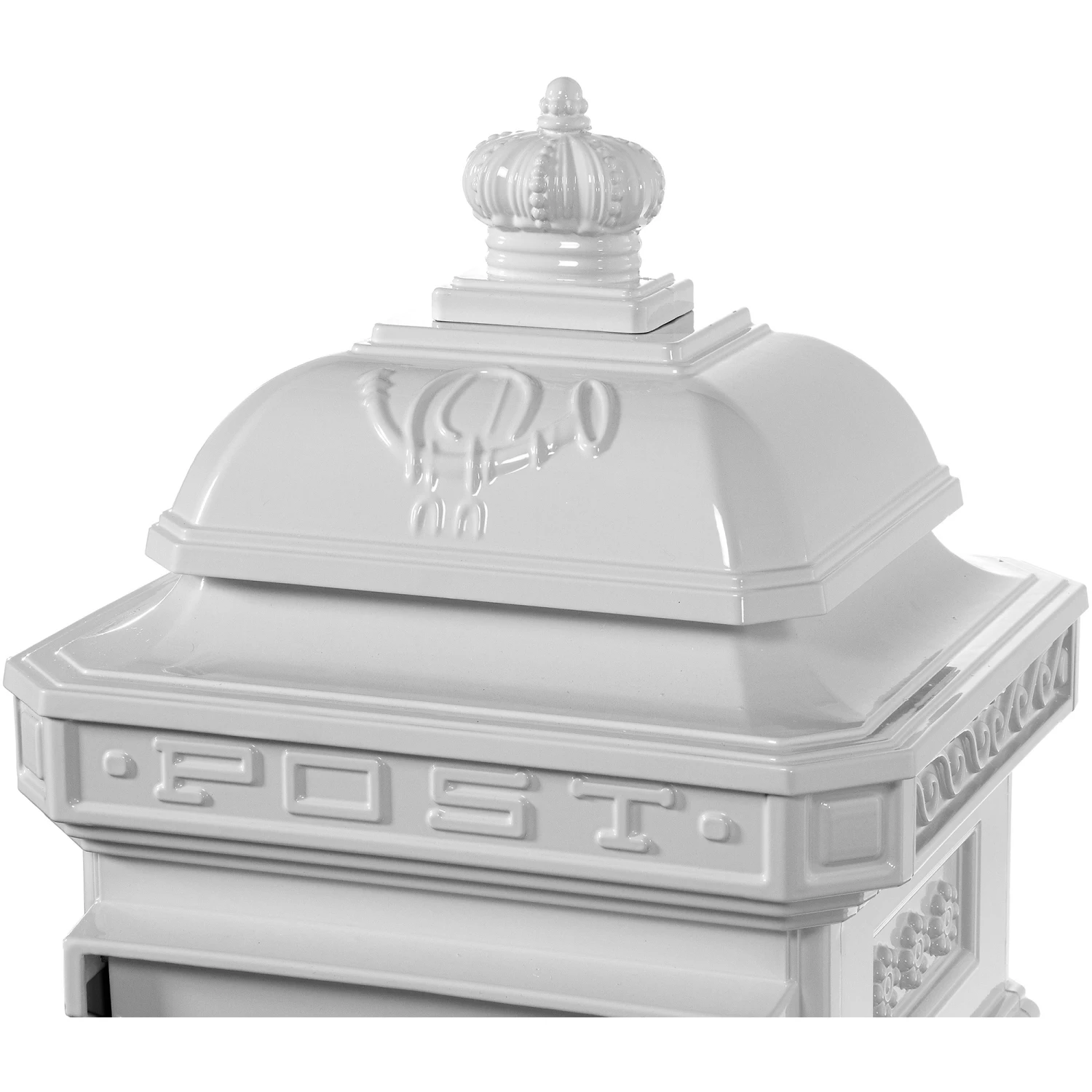 Smart No Rust Standing Cast Metal Mailbox Lock Letter Box Post Box Outdoor Aluminum Letterbox Standing Post Mailbox