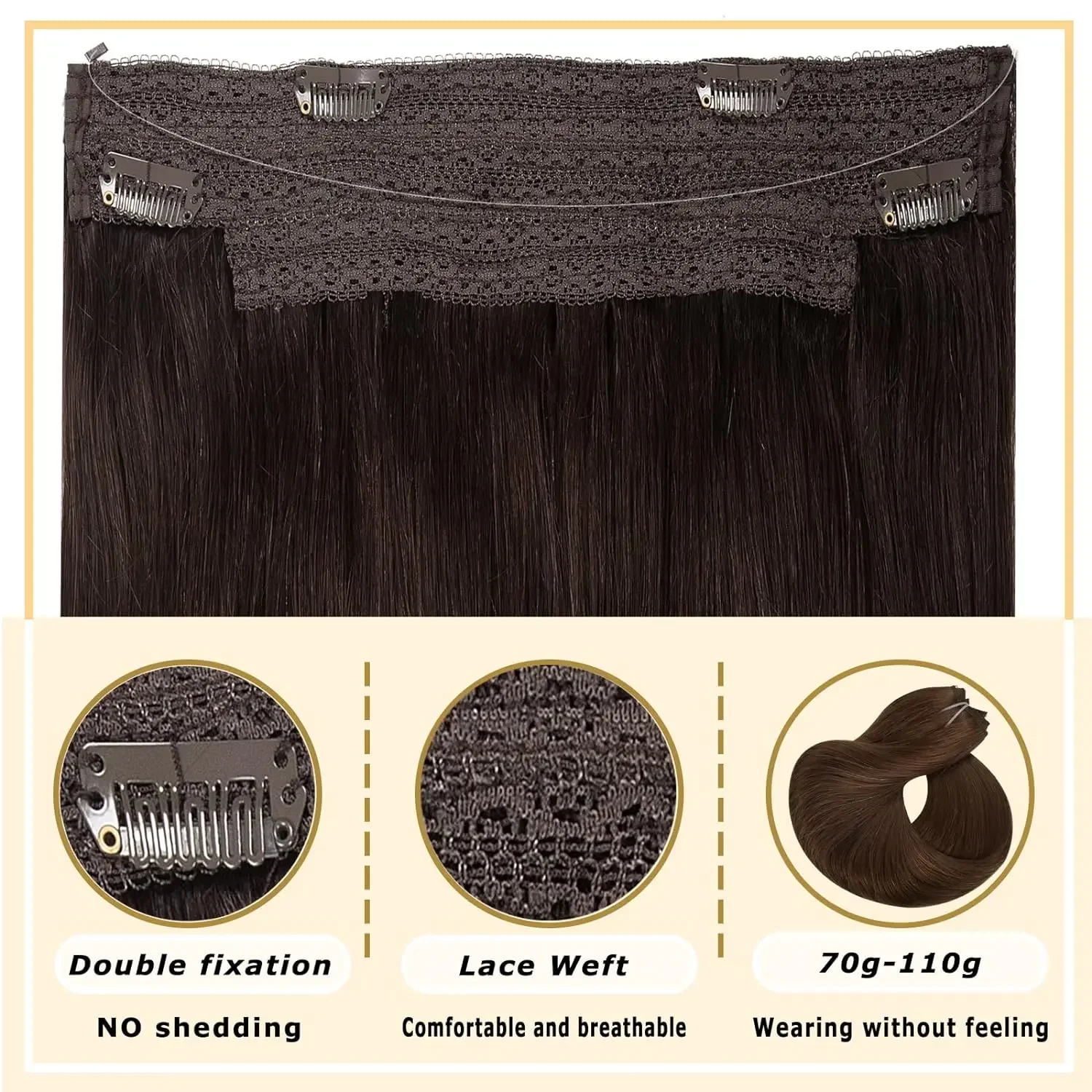Extensões de cabelo humano natural com clip brasileiro_voghion.com