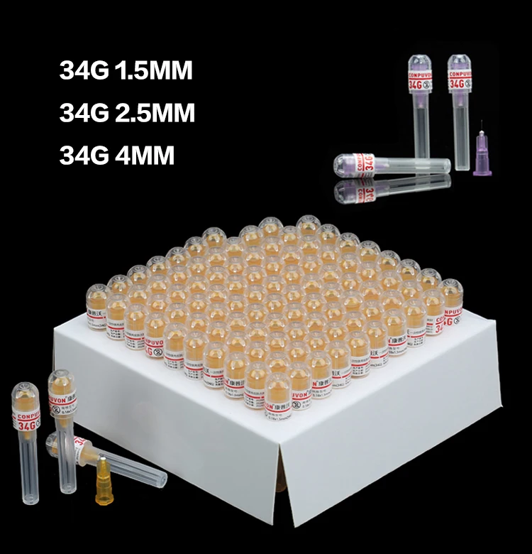 34G1.5mm 4mm Needle Skin Puncture Disposable Painless