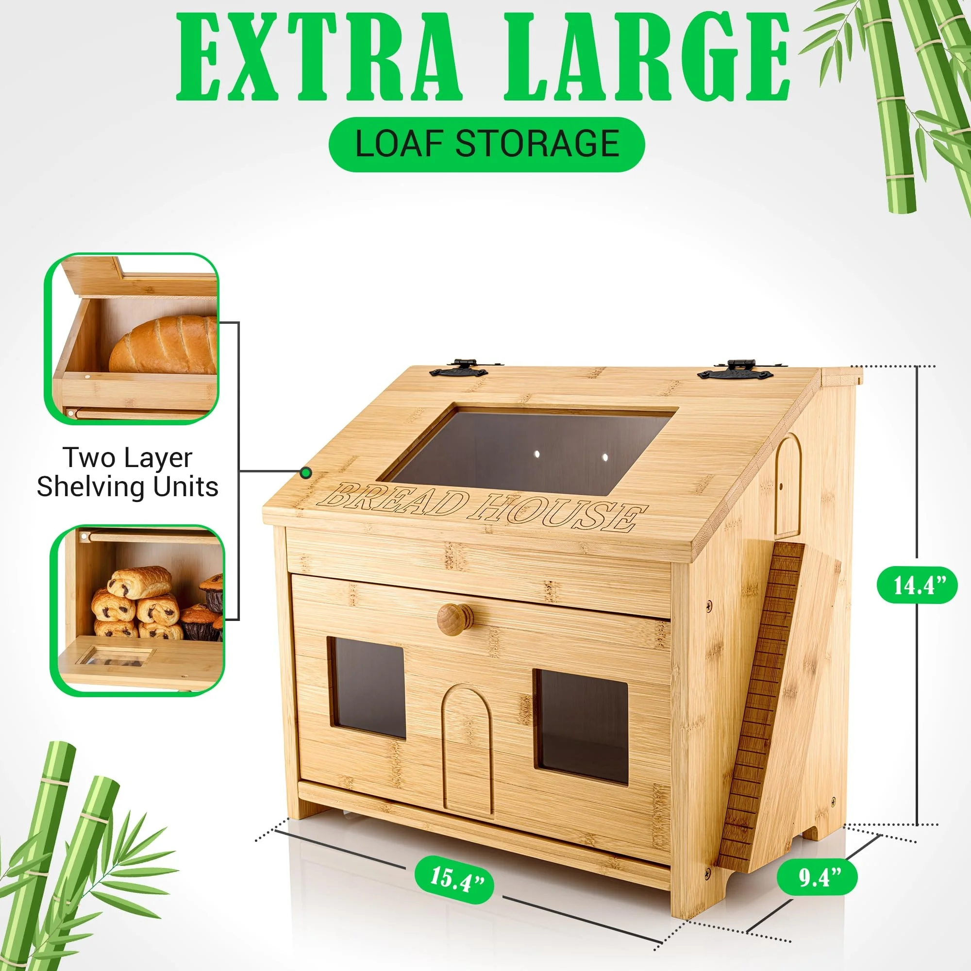 Wooden Bread Box For Kitchen Countertop Bread Box For Kitchen