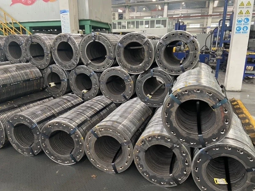 Thailand carbon steel round flange end plate for spun pipe pile factory