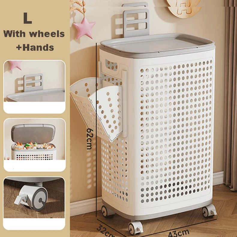 Large Capacity Kids' Household Organizing Artifact Rectangle PP Plastic Aluminum Flip-Top Toy Doll Storage Box supplier