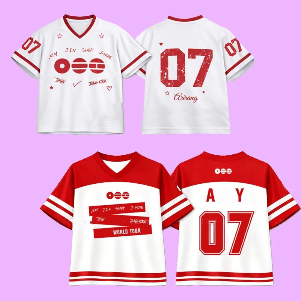 Kpop Idols JUNGKOOK SUGA 2026 New T-shirt High Quality INS Style