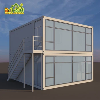 China prefab house cheap portable mobile steel container home glass office building