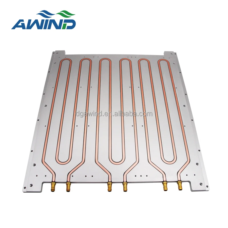 Copper Pipe Heatsink Aluminum Liquid Cooling Plate Custom Water Cooling ...