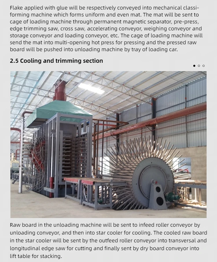 Full Set Equipment Particle Board Production Line Pb Board Making