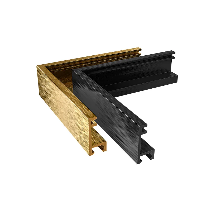 Good Quality Rectangular square Frame Decorative Aluminum Materia Moulding Picture Aluminum Photo Mirror Frame