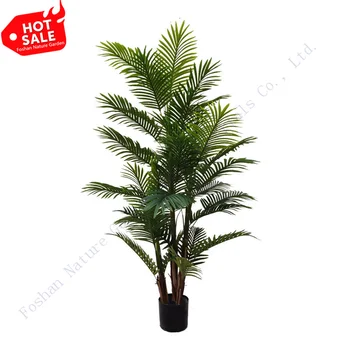 Wholesale Indoor/Outdoor Decoration Fake Green Plants Trunks Plastic Artificial Palm Tree