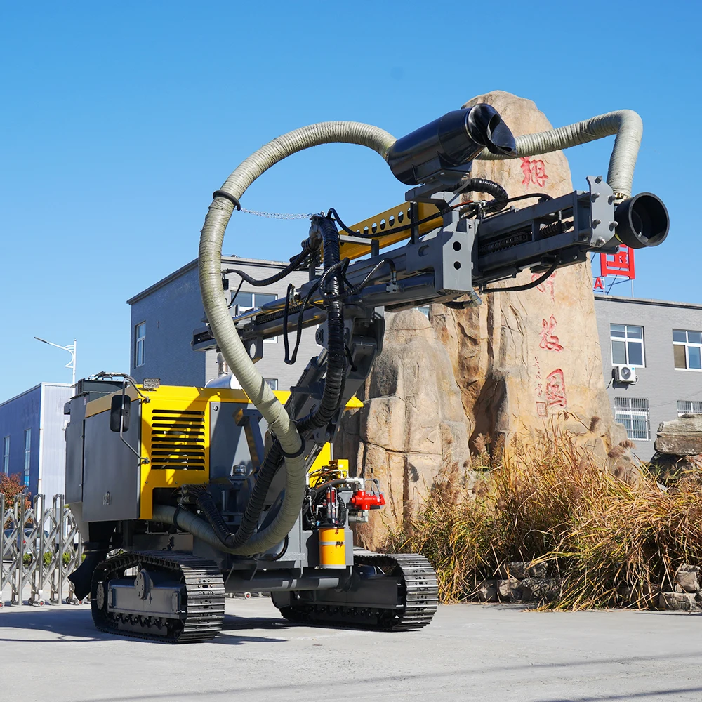 Crawler Mine Surface air Compressor Dth Drill Blast Rock Stone Hole Mine Drilling Rig Machine