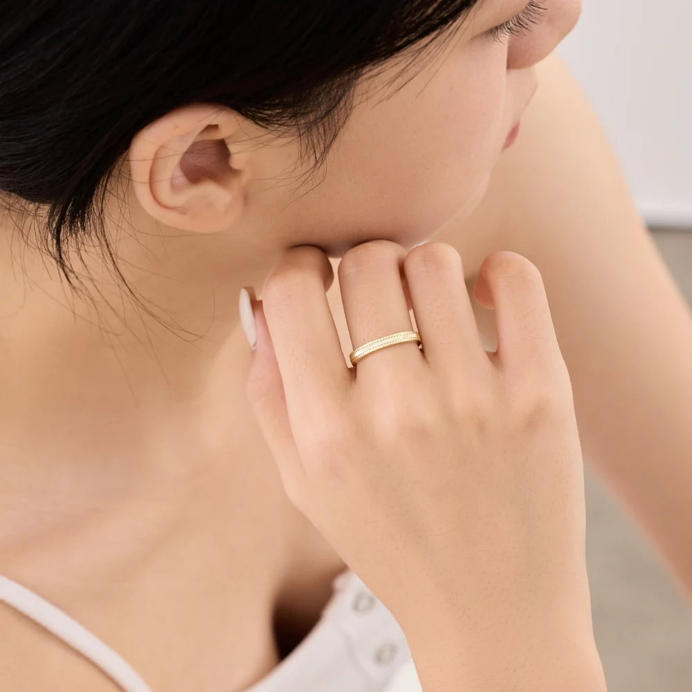 KAKODIY new arrival design thin small 925 Sterling Silver wedding ring boutique women's daily jewelry ring with sparkling surface detail 7