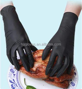 Cheap Black Glove EN374 Nitrile Non Sterile 100 Pcs/Box Powder Free DisposableVinyl/ Nitrile Gloves for tattoo