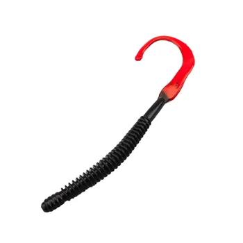 15cm Curly Tail Earthworm Stick Worm Soft Lures, Freshwater Artificial Bait for Bass and Mandarin Fish – Soft Lure – view 2