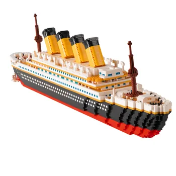 Titanic Ship Model Building Blocks Kit, Large Cruise Liner Compatible with LEGO, High Difficulty Puzzle for Wholesale