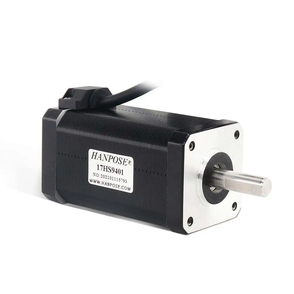 HANPOSE Stepper Motor 17HS9401 80mm 2.8A 90N.CM Mataas na Torque 1.8 Degree 2-phase CNC Milling Machine Hybrid Stepper Motor Nema1