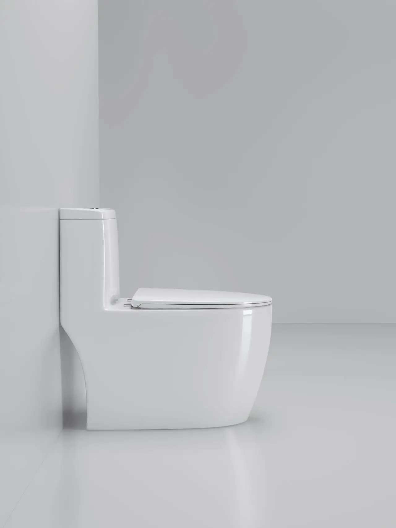 New design modern household toilet bathroom ceramic 2D super swiring one-piece toilet dual flush water closet factory