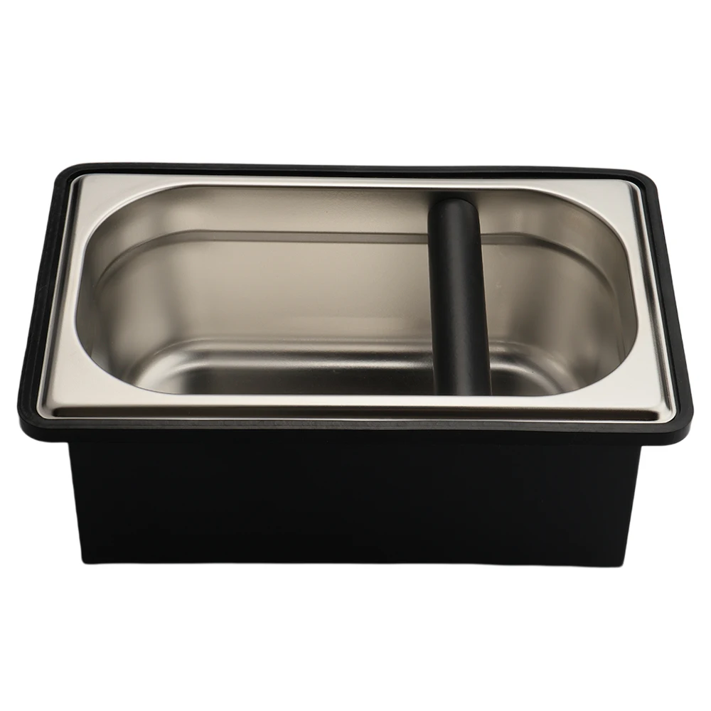 Новые аксессуары для бариста с резиновыми краями кофейный детонационный ящик из нержавеющей стали большая емкость