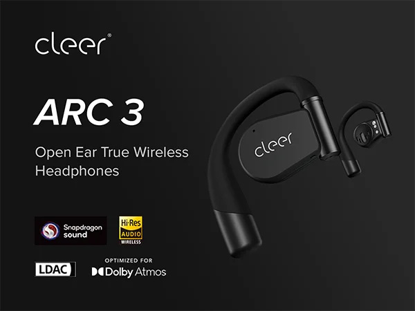 Cleer ARC 3 Open Ear Headphones - Snapdragon Sound True Wireless Earbuds